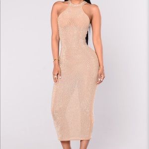 Fashion Nova Sheer Sequin dress